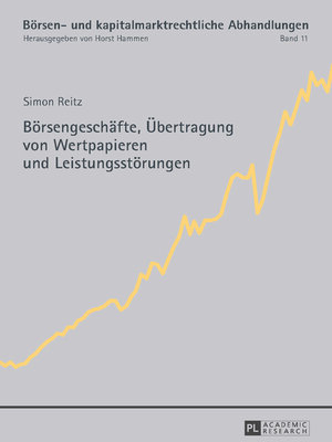 cover image of Börsengeschäfte, Übertragung von Wertpapieren und Leistungsstörungen